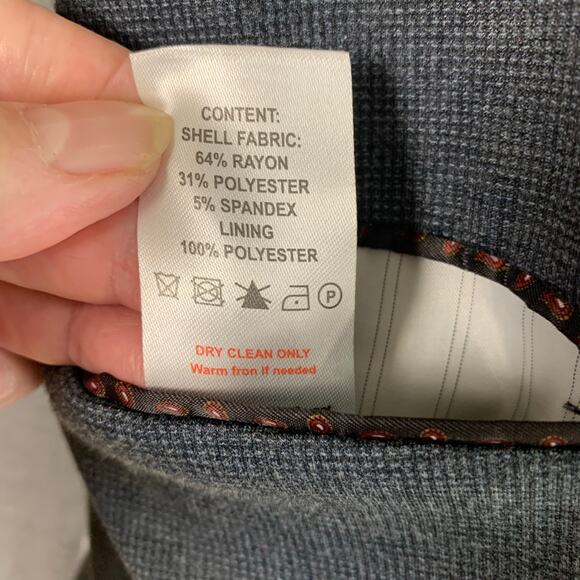 NEW 7 Diamonds Size XL Mens Sport Coat Blazer Jacket Navy Blue Lined Career Work - Picture 12 of 12